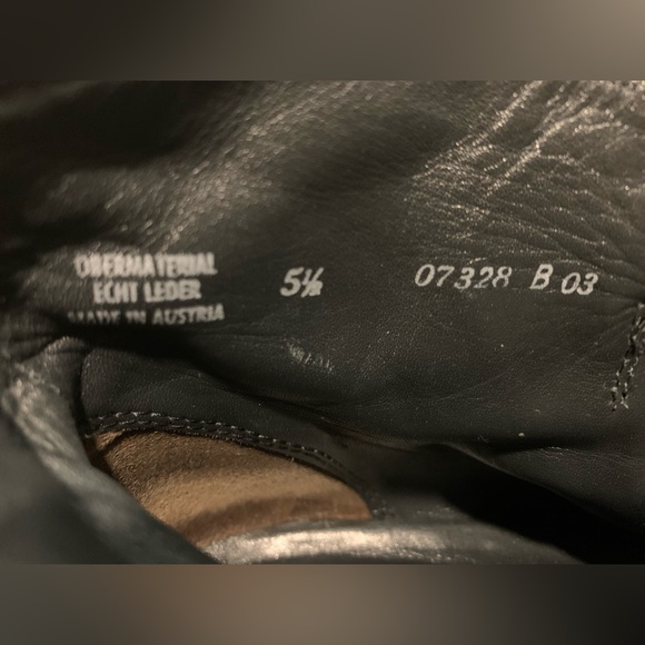 RARE handmade Paul Green Black suede boots with brown accents - Picture 6 of 7